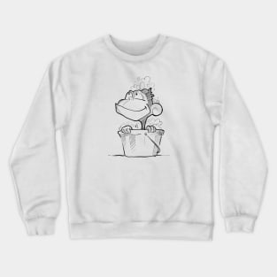 Bathtub monkey Crewneck Sweatshirt